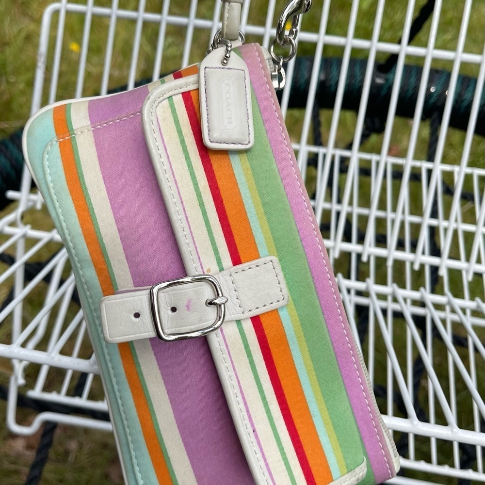 Coach Hampton multi colored wristlet - Picture 3 of 9